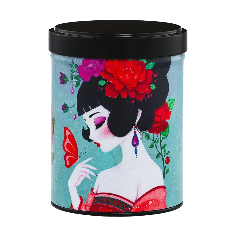 Boite à thé illustrée empilable 100gr - Ayaka