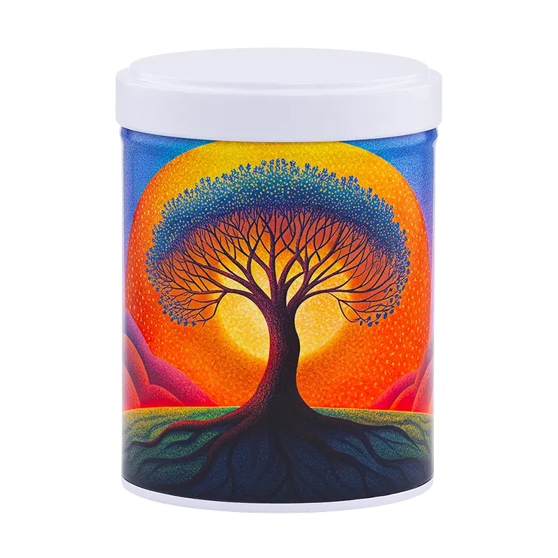Boite à thé illustrée empilable 100gr - Arbre de vie