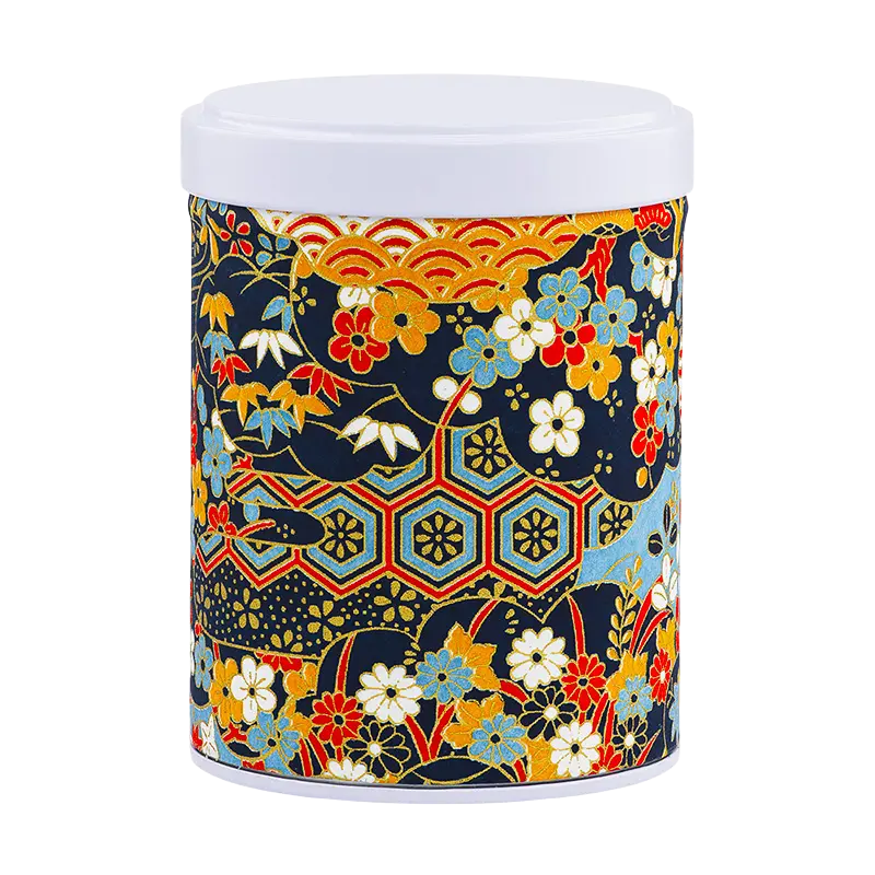 Boite à thé illustrée empilable 100gr - Sanuki