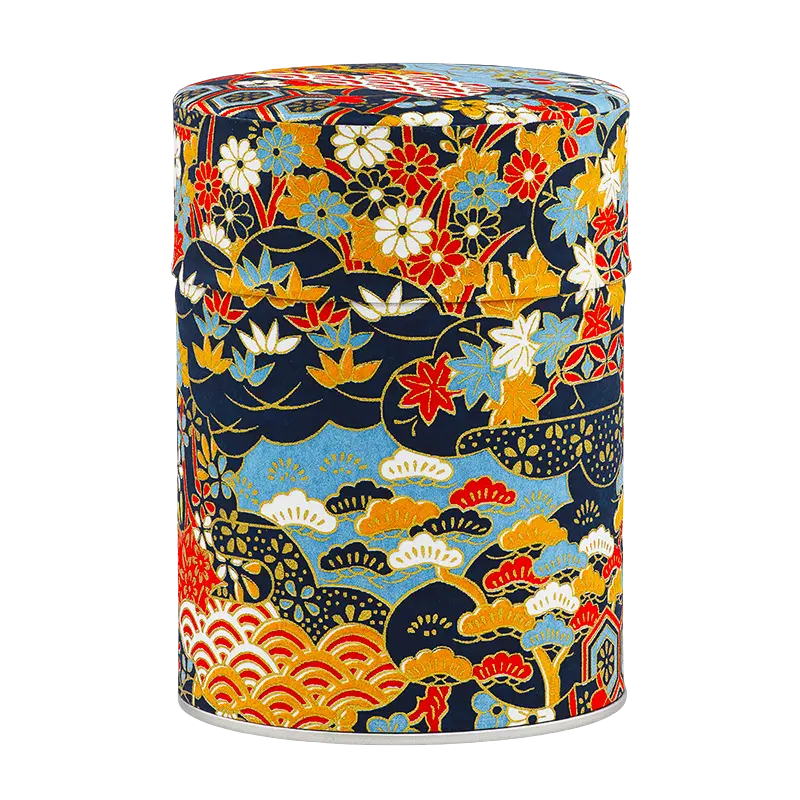 Boite à thé illustrée washi 100gr - Sanuki 