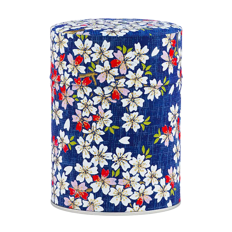 Boite à thé illustrée washi 100gr - Kawasu