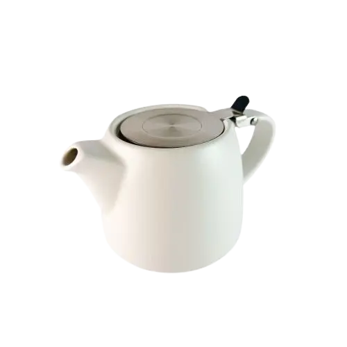 Théière blanche en céramique - 0.5L