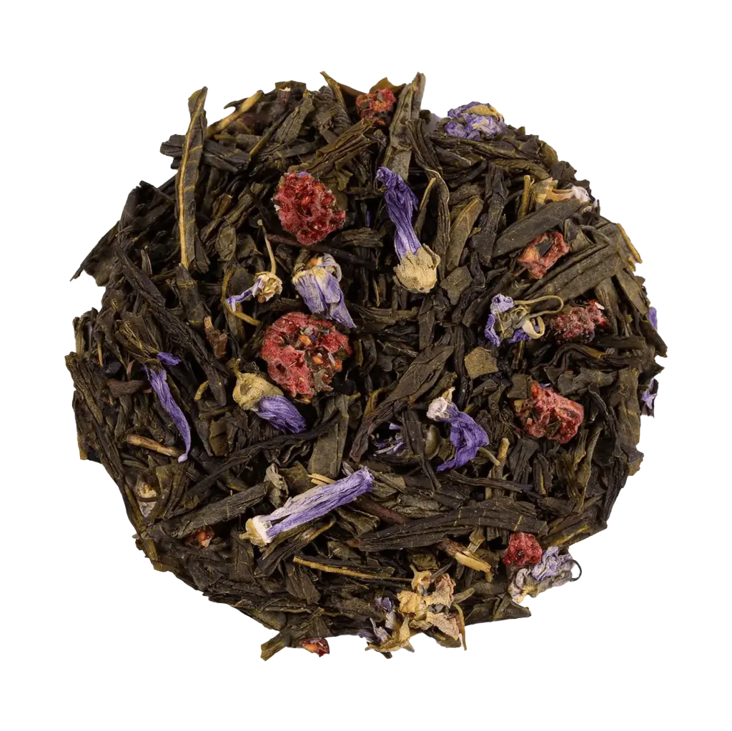 Brume Violette - Thé vert – Violette/framboise (Boîte métal 50gr)