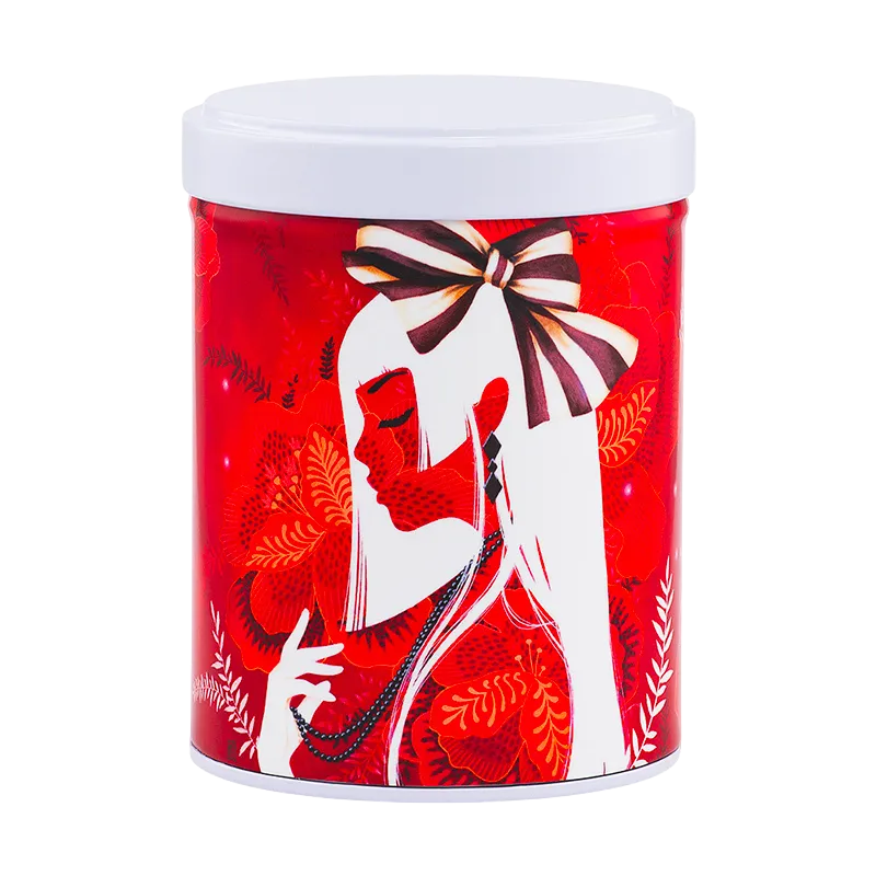 Boite à thé illustrée empilable 100gr - Hina