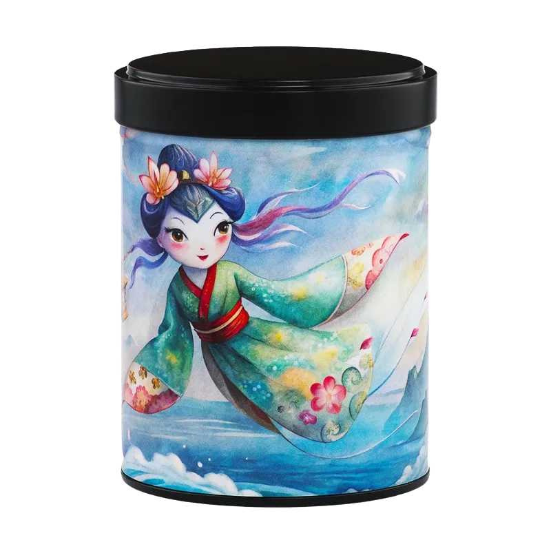 Boite à thé illustrée empilable 100gr - Miss Koinobori