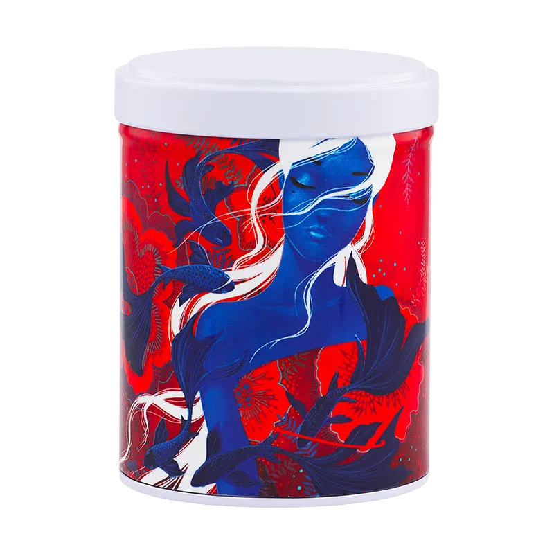 Boite à thé illustrée empilable 100gr - Power Fish