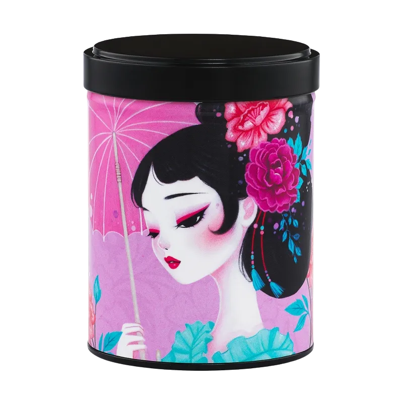 Boite à thé illustrée empilable 100gr - Yuzuki