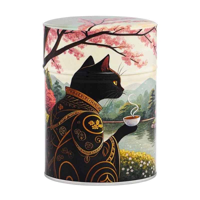 Boite à thé illustrée washi 100gr - Mugi