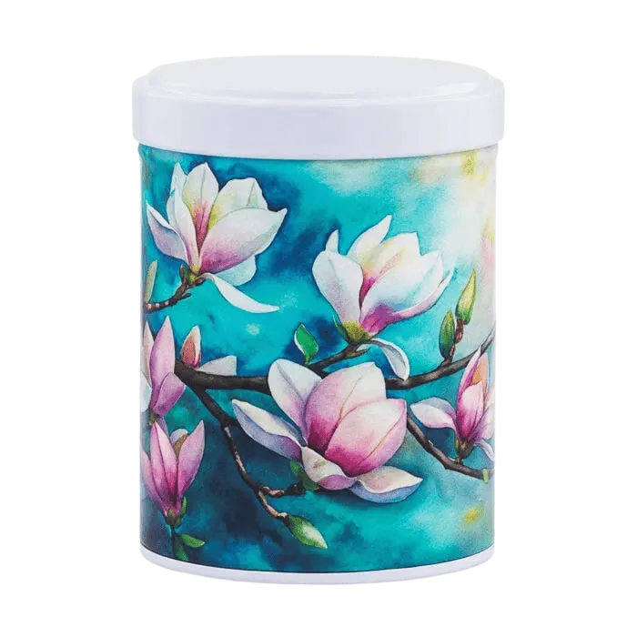 Boite à thé illustrée empilable 100gr - Mokuren