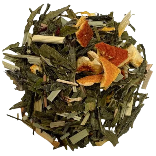 Printemps Namurois - Thé vert fraise & rhubarbe (Boîte métal 50gr)