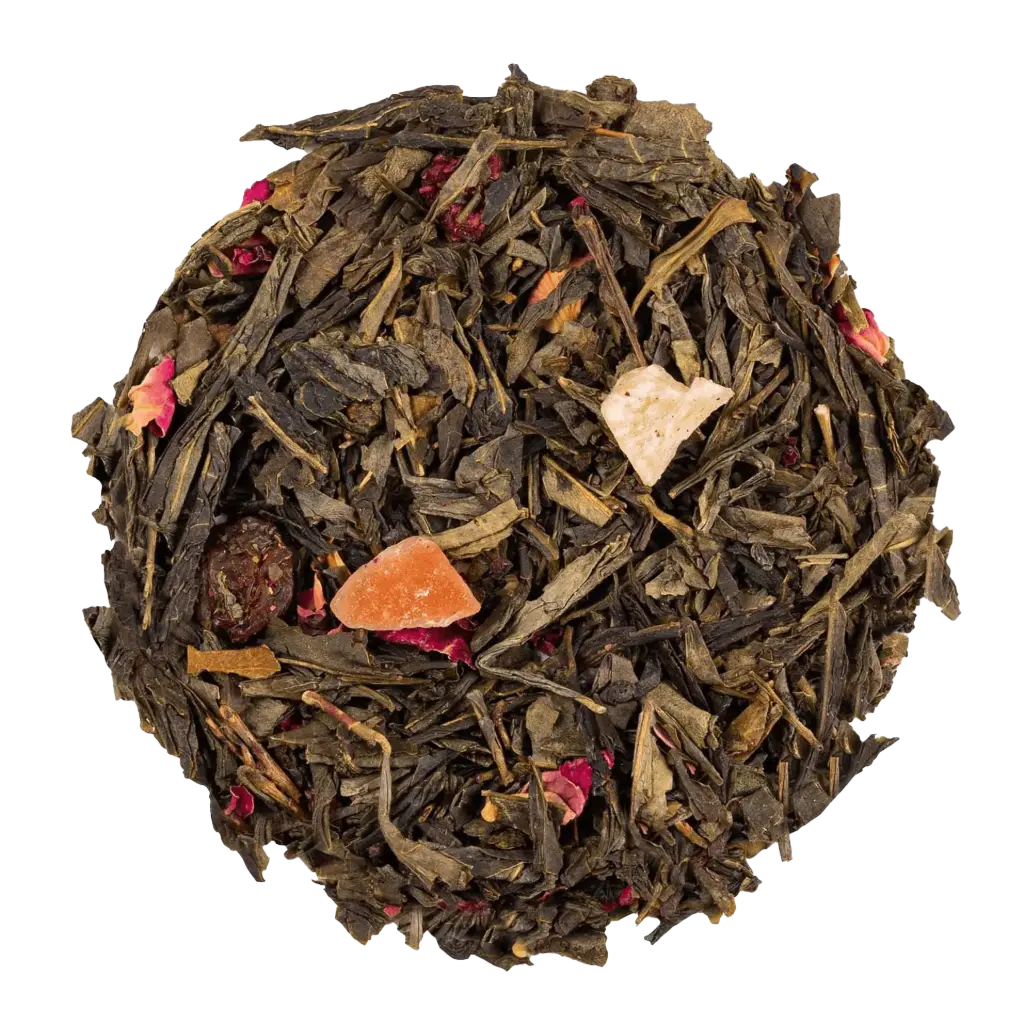 Bonne humeur – Thé vert – Cerise/Framboise (Boîte métal 50gr)
