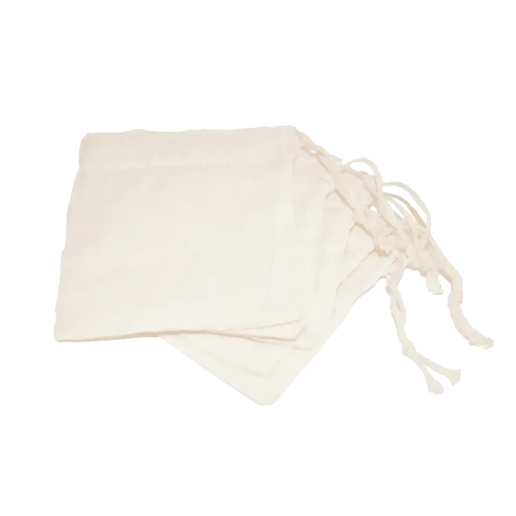 Sachet de thé réutilisable en coton