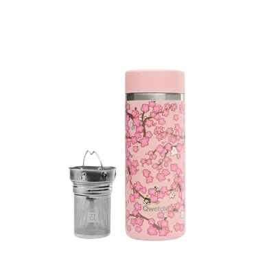 Théière isotherme 400ml - Fleurs roses