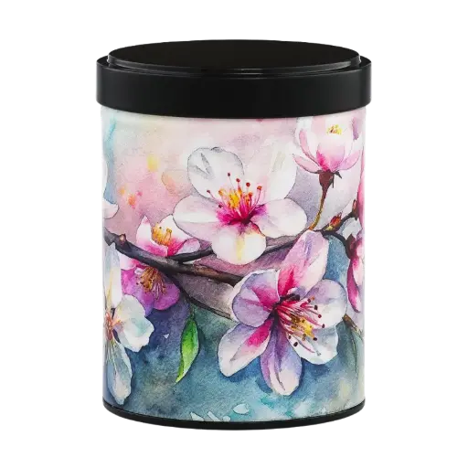 Boite à thé illustrée empilable 100gr - Cherry Blossom 