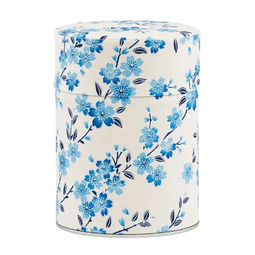Boite à thé illustrée washi 100gr - Hidaka