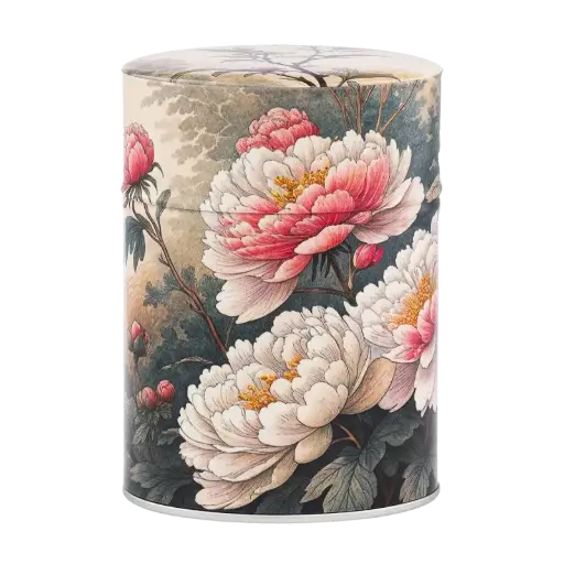 Boite à thé illustrée washi 100gr - Botan